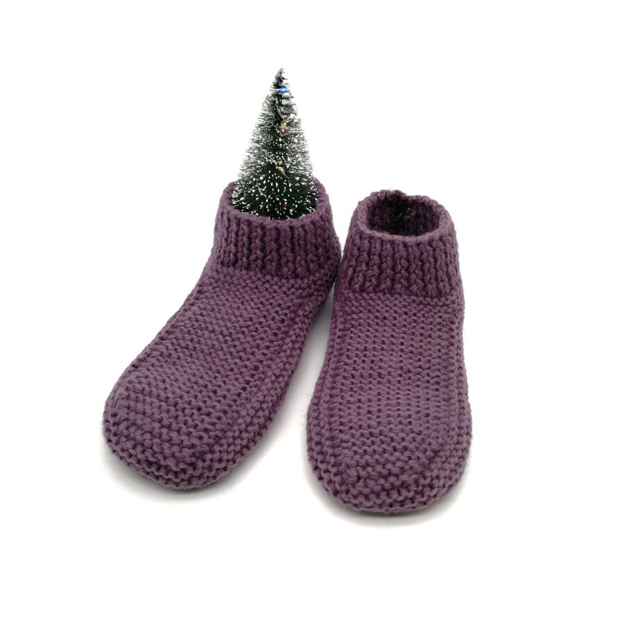 Knitted slippers (Size: 38-39)