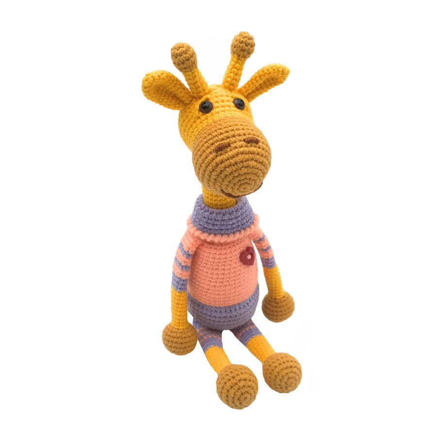 Soft toy "Giraffe with heart"