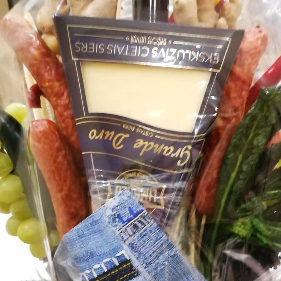 Meat and cheese bouquet for a man. Made to order