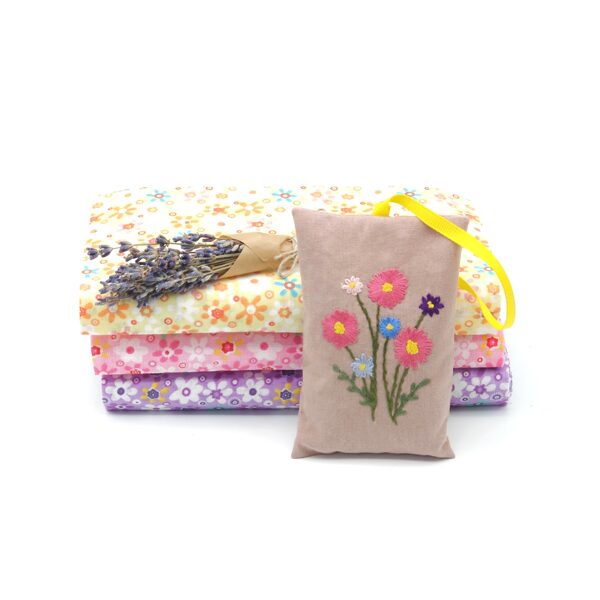 Aroma lavender bag with hand embroidery 